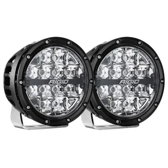 Rigid Industries 36412 360-Series 6" Off-Road Lamp, Spot Beam, Rgbw Backlight, Set/2 1