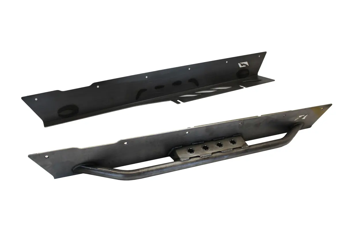 Rocker Guards W/Tube Step For Factory Flares For Jeep Lj Unlimited 1