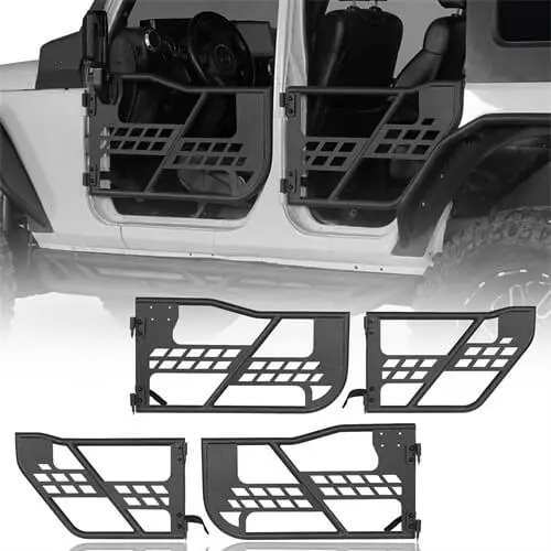 Wrangler Jk Offroad Steel Tubular Half Doors (07-18 Jeep Wrangler Jk 4 Door) - Hooke Road 1