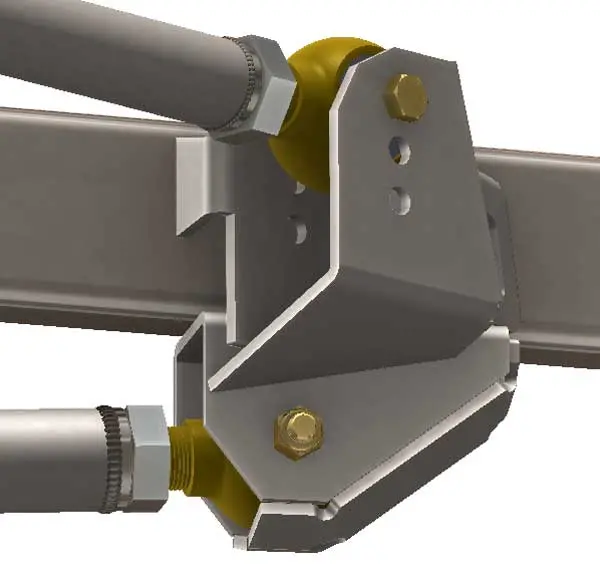 Adjustable Upper Triangulated Combination 4 Link Frame Bracket Kit 1