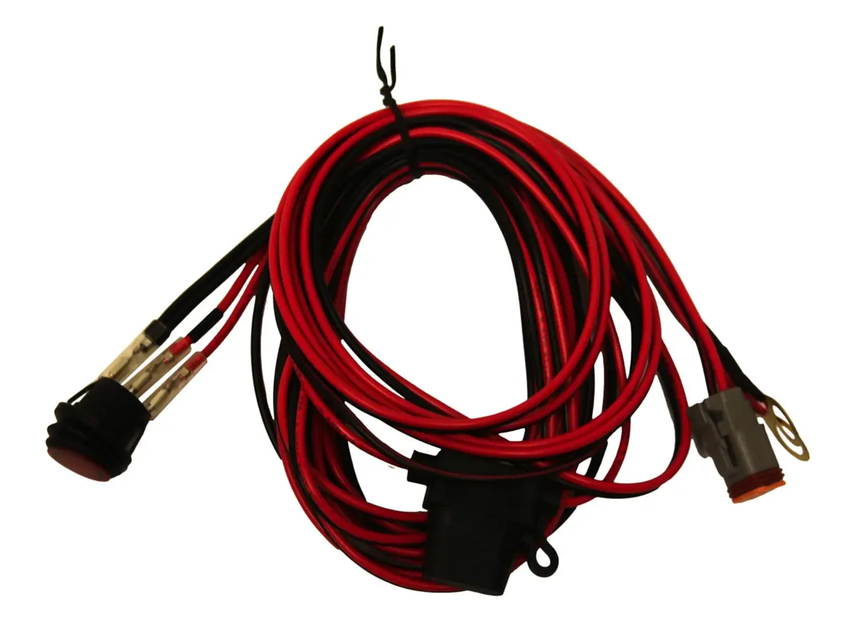 Rigid Industries 40194 Wire Harness, Fits 4-6 Inch E-Series, 6-10Inch Sr-Series, Single Unit Pods 1