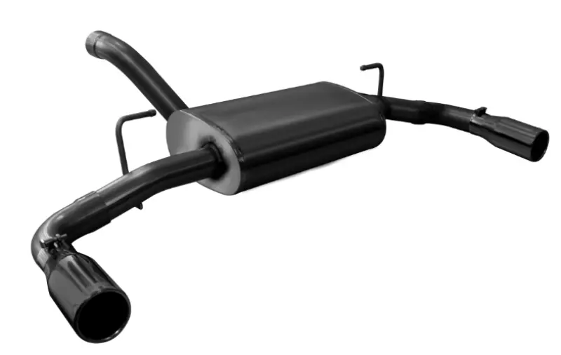 Corsa 18+ Jeep Wrangler Jl 2.5In Dual Rear Exit Black Tips Sport Axle-Back Exhaust 1