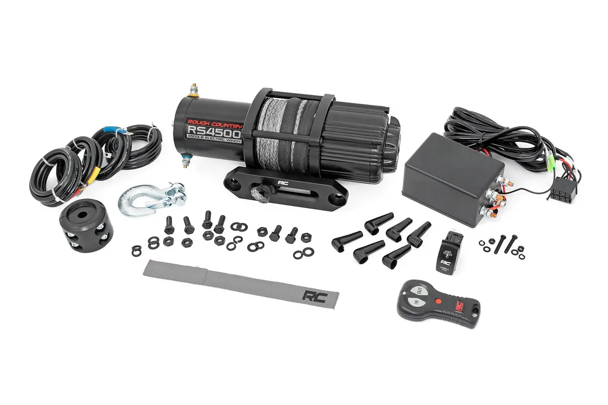 4500-Lb Winch W/ Remote - Utv - Synthetic Rope 1