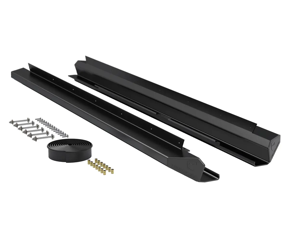 07-18 Wrangler Jk 4 Door Rockguard Aluminum Rock Slider Kit Powder Coat Teraflex 1