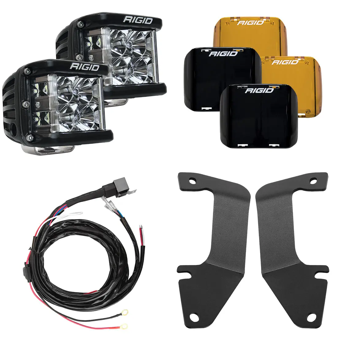 Rigid 2014-2020 Toyota Tundra A-Pillar Light Kit, Includes D-Ss Flood 1