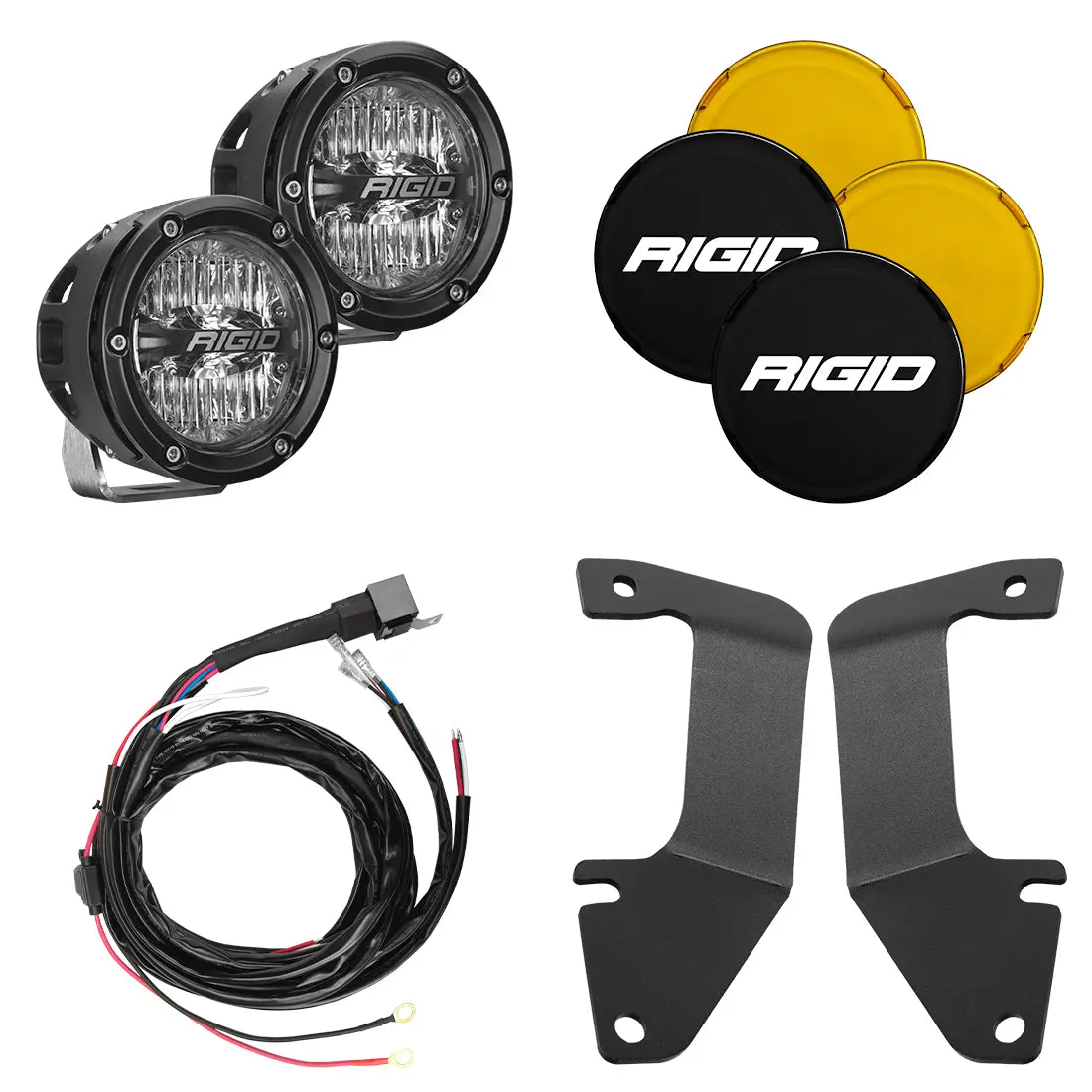 Rigid 2014-2020 Toyota Tundra A-Pillar Light Kit, Includes 4In 360-Series Drive 1
