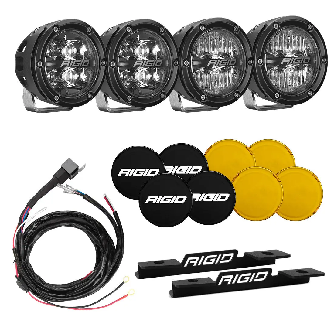 2021 Bronco A-Pillar Light Kit With A Set Of 360 Spot And A Set 360 Drive Lights 1