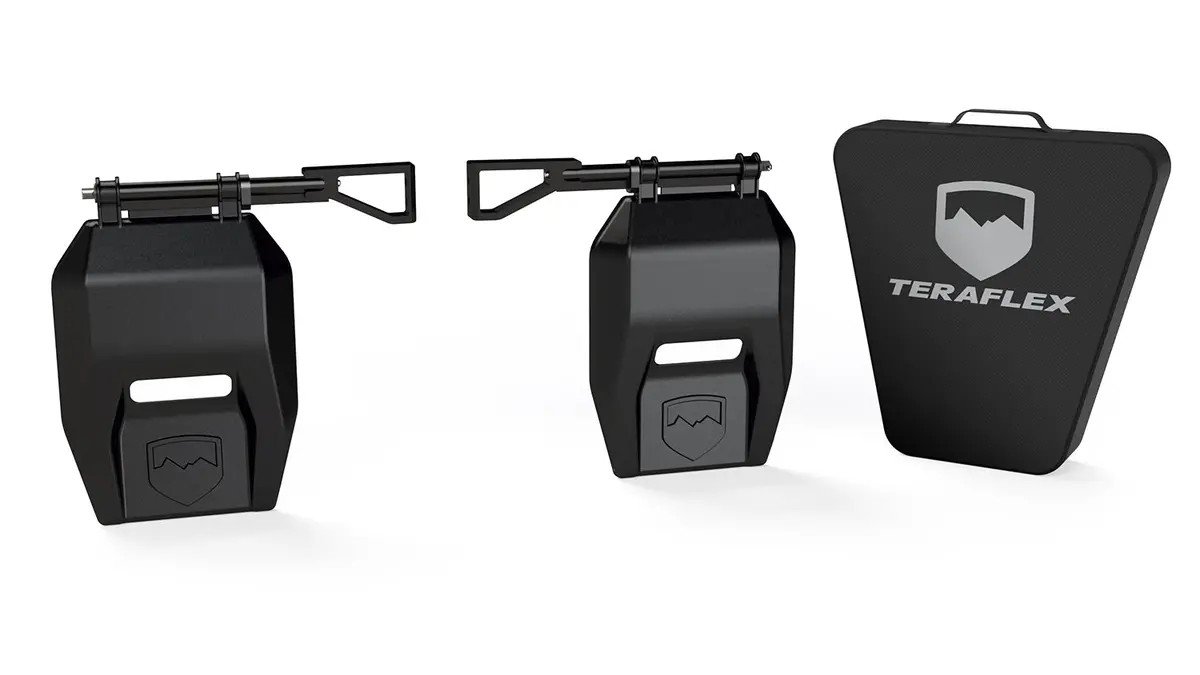 18-Up Wrangler Jl Transit Mud Flap Kit Teraflex 1