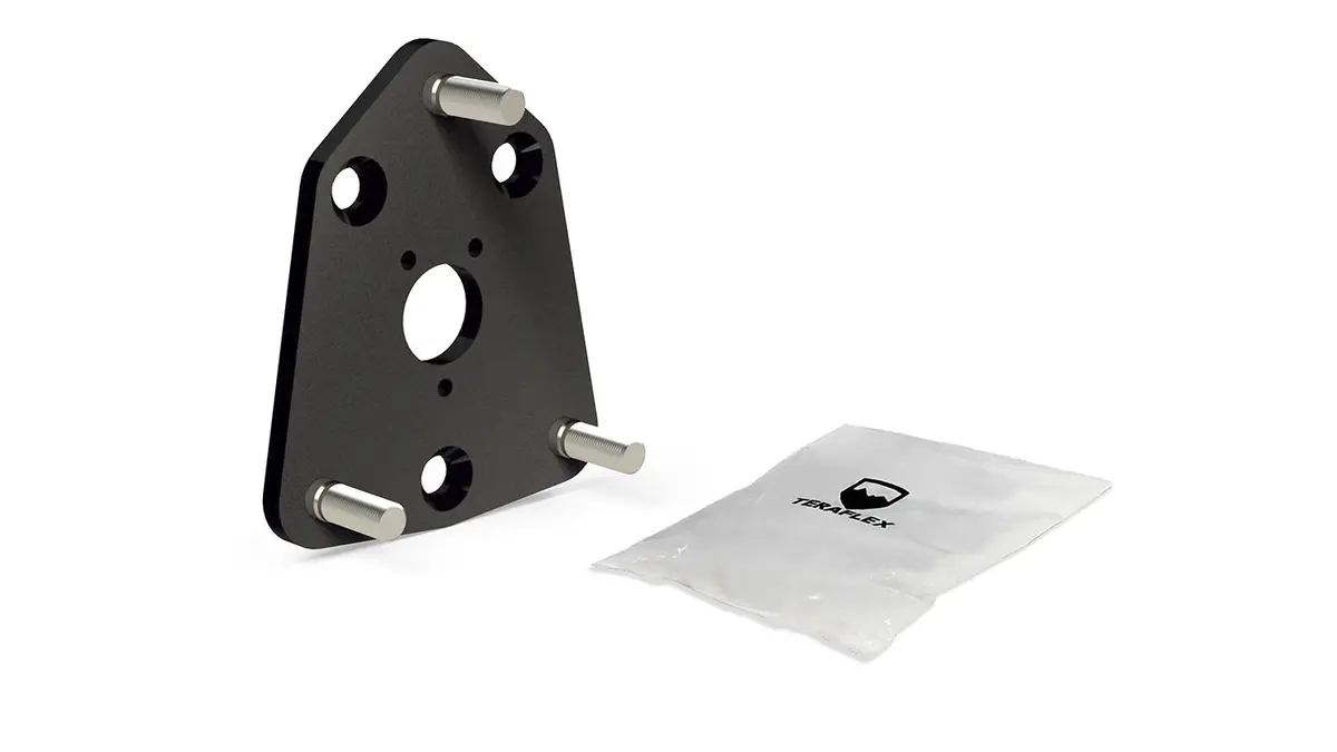 18-Up Wrangler Jl Alpha Hd 8-Lug Spare Tire Mount Adapter Kit 5X5 Inch To 8X6.5 Inch Teraflex 1