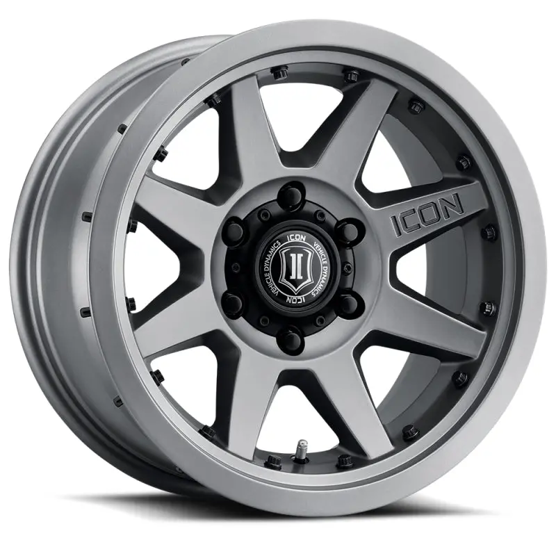 Icon Rebound Pro 17X8.5 5X4.5 0Mm Offset 4.75In Bs 71.5Mm Bore Titanium Wheel 1