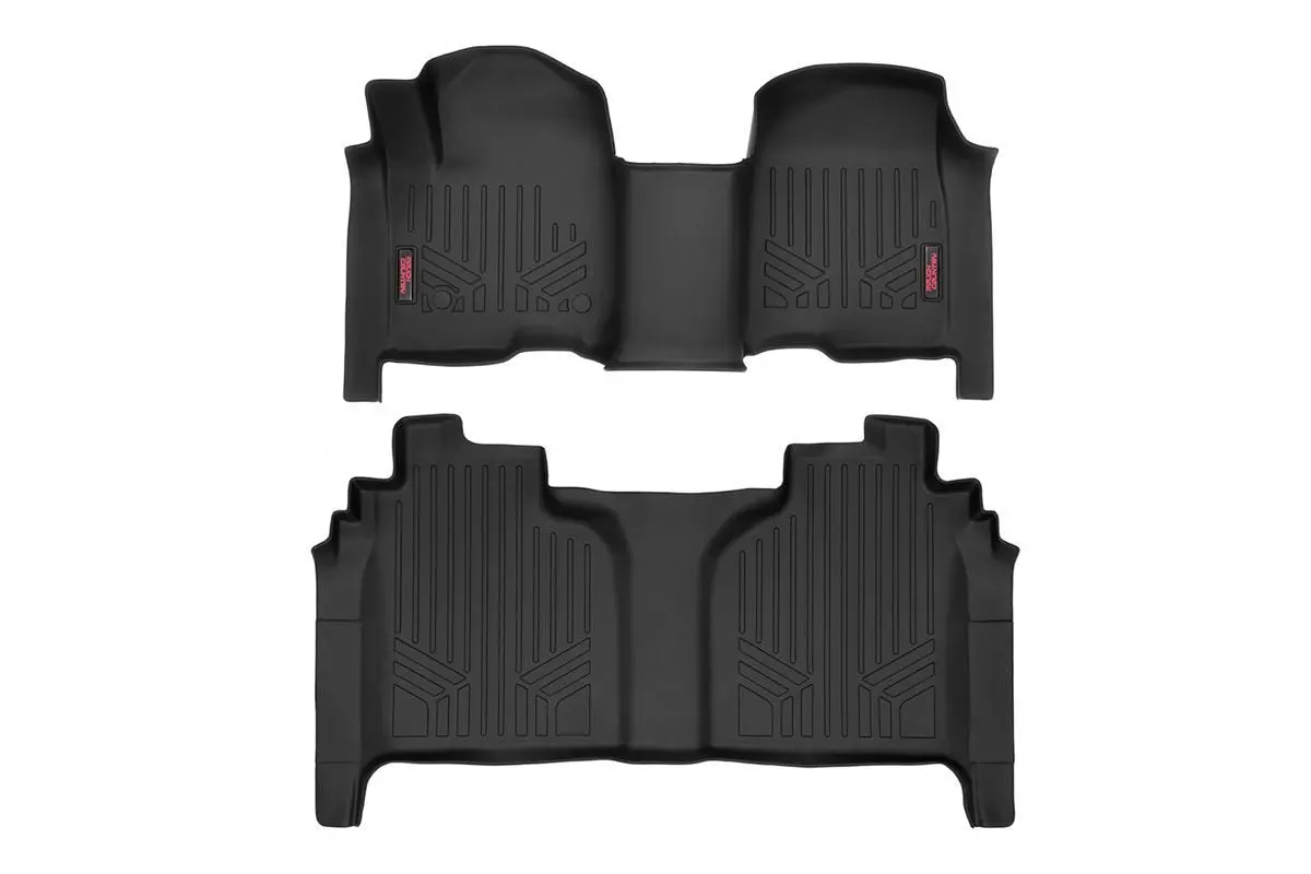 Floor Mats - Fr & Rr - Ov Hump - Crew - Chevy/Gmc 1500/2500Hd/3500Hd (19-24) 1