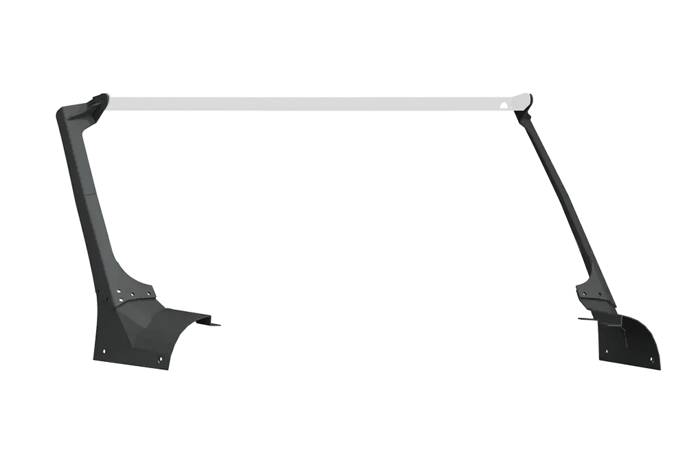Stealth Front A-Pillar Light Mounts - Texture Black 2018-2025 Jeep Jl Jlu Jt 1