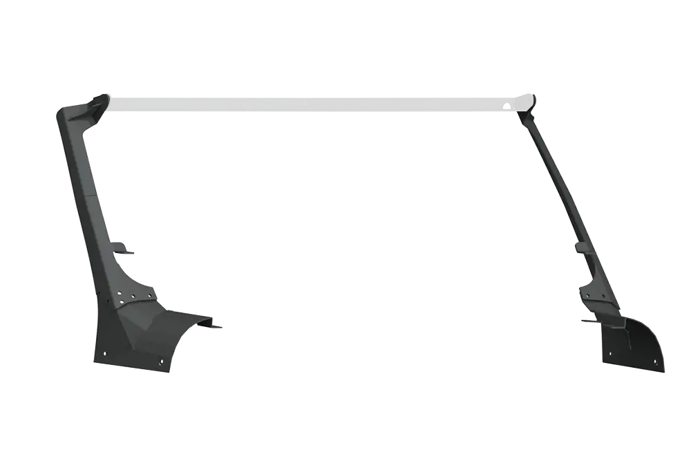 Stealth Front A-Pillar Light Mounts | Lower Light Mount - Texture Black 2018-2025 Jeep Jl Jlu Jt 1
