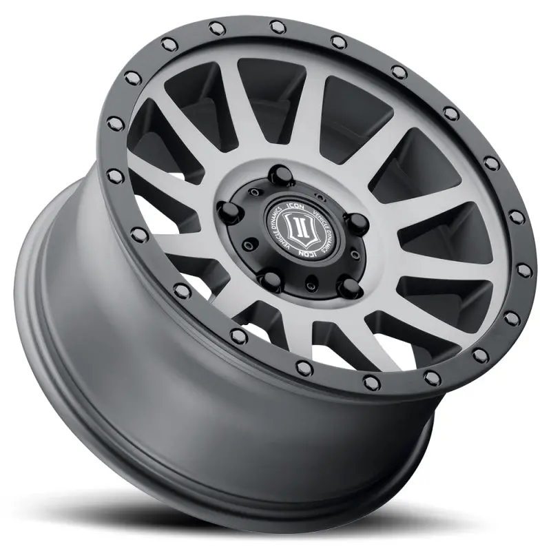 Icon Compression 17X8.5 5X150 25Mm Offset 5.75In Bs 110.1Mm Bore Titanium Wheel 1