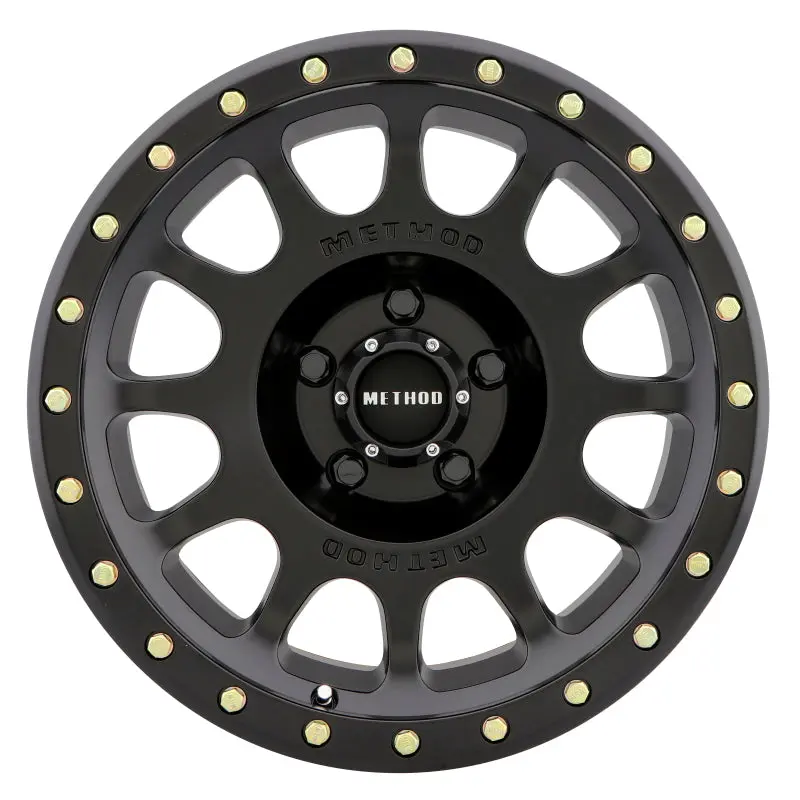 Method Mr305 Nv 20X10 -18Mm Offset 5X5 94Mm Cb Matte Black Wheel 1