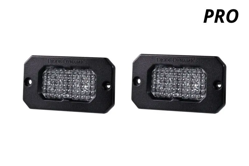 Diode Dynamics Stage Series 2 In Led Pod Pro - White Flood Flush Rbl (Pair) 1