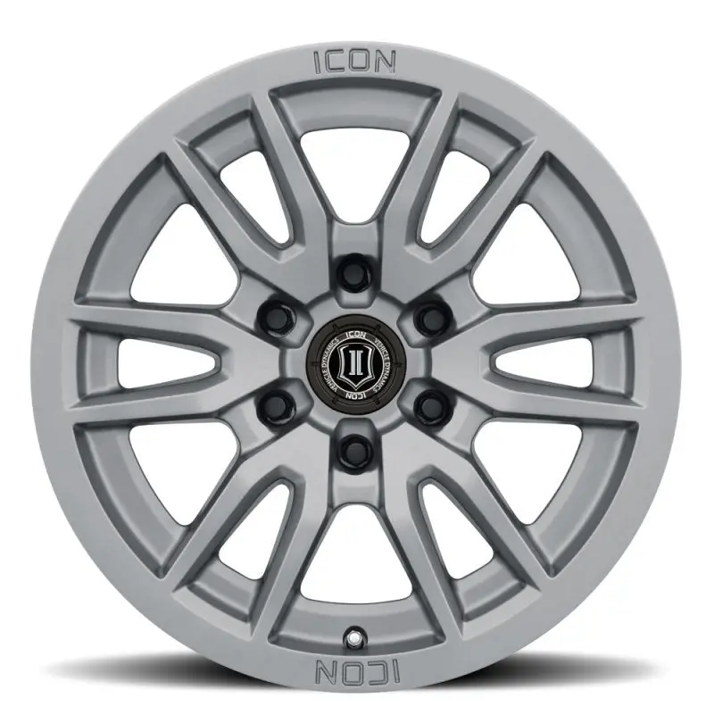 Icon Vector 6 17X8.5 6X5.5 0Mm Offset 4.75In Bs 106.1Mm Bore Titanium Wheel 1