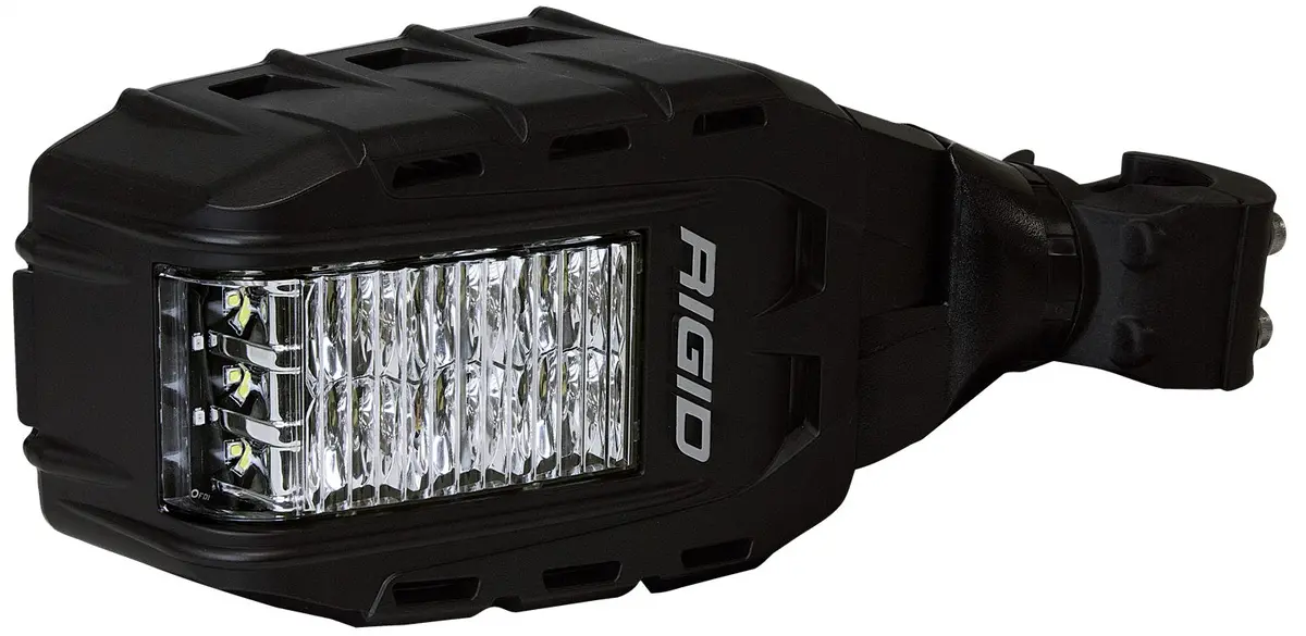 Rigid Industries 64011 Reflect Side Mirror With Integrated Led Light And Amber Side Light, Pair 1