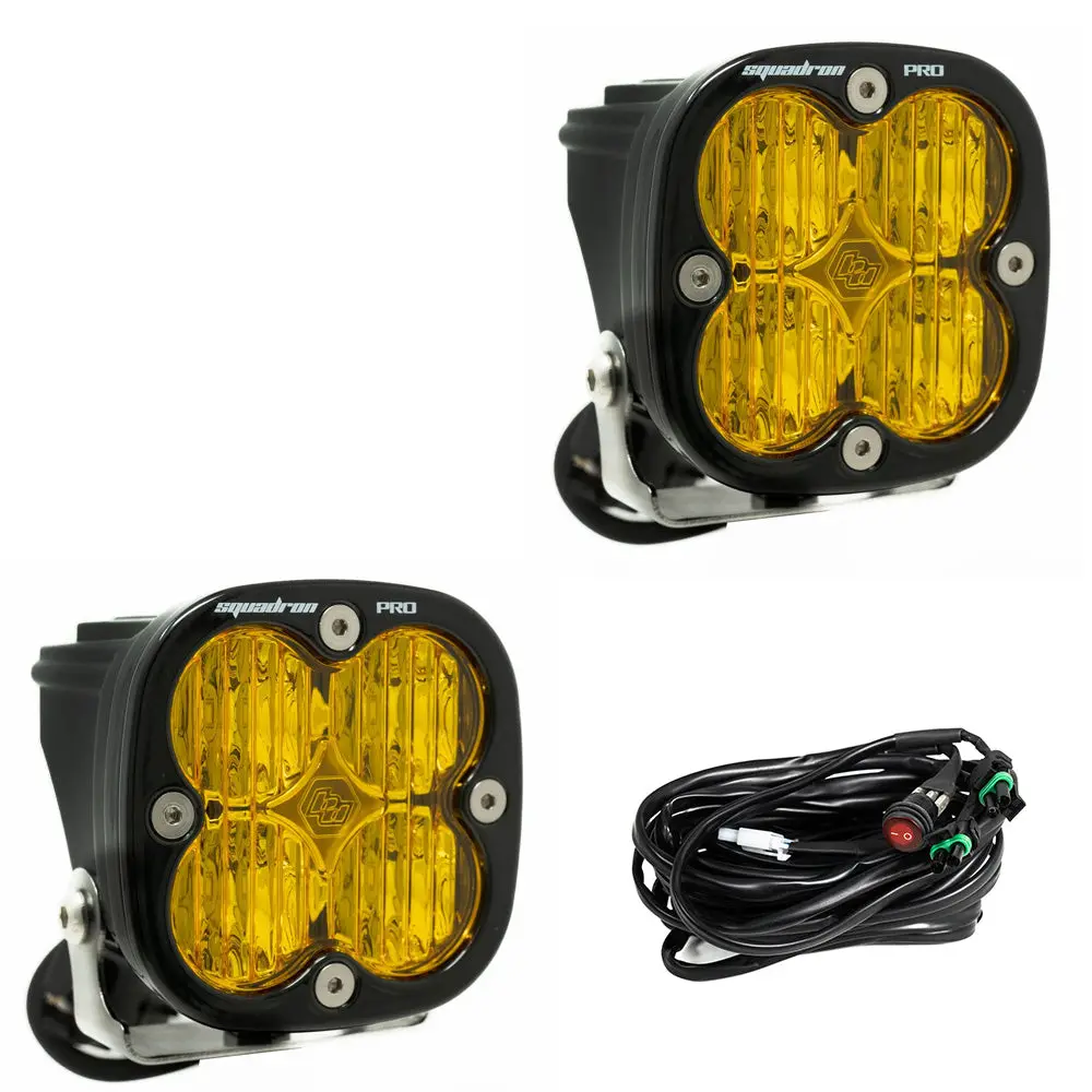 Baja Designs Squadron Pro Wide Cornering Led Light (Amber) (Pair) 1