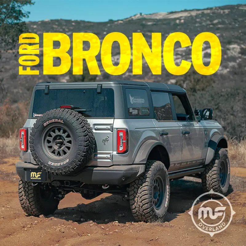 Magnaflow 2021 Ford Bronco Overland Series Cat-Back Exhaust W/ Single Straight Driver Exit- No Tip 1