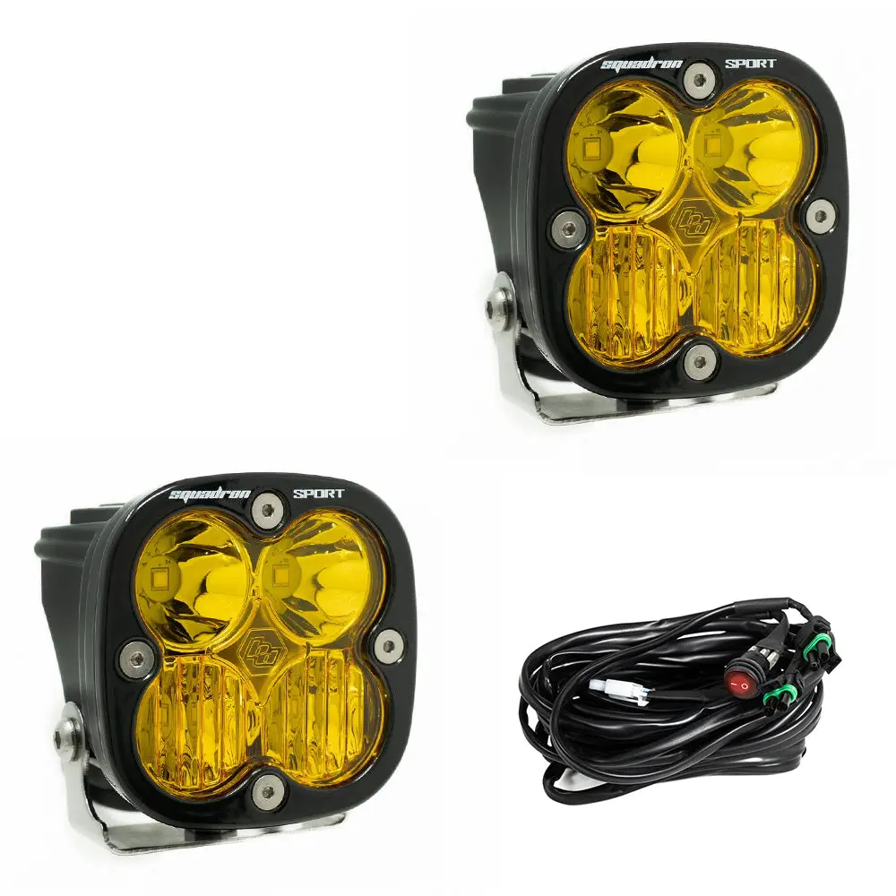 Baja Designs Squadron Sport Driving/Combo Led Light (Amber) (Pair) 1