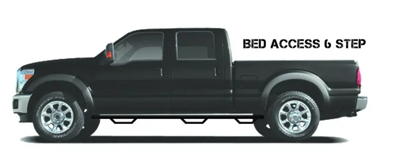 N-Fab Podium Lg 07-16 Toyota Tundra Double Cab 6.5Ft Bed - Tex Black - Bed Access - 3In 1