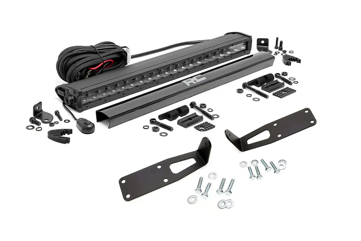 Led Light Kit - Bumper Mount - 20 Inch Black Single Row - Ram 2500/3500 (10-18) 1