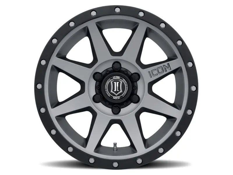Icon Rebound 18X9 6X5.5 0Mm Offset 5In Bs 106.1Mm Bore Titanium Wheel 1