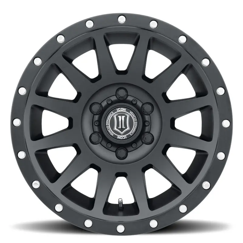 Icon Compression 18X9 6X5.5 0Mm Offset 5In Bs Satin Black Wheel 1