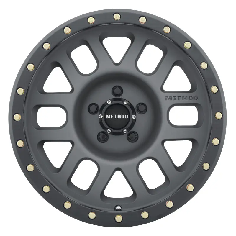 Method Mr309 Grid 17X8.5 0Mm Offset 5X5 94Mm Cb Titanium/Black Street Loc Wheel 1