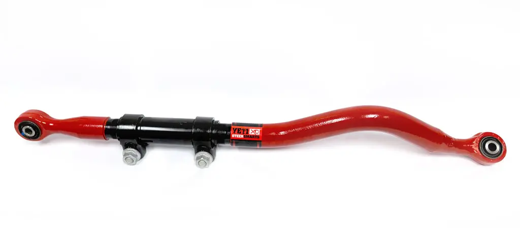 Front Adjustable Track Bar Yeti Xd Red For 07-18 Wrangler Jk 1