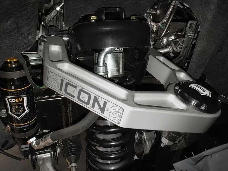 Icon 2021+ Ford Bronco Billet Upper Control Arm Delta Joint Kit 1