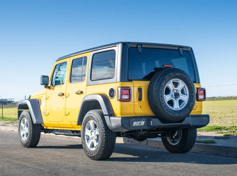 Borla 18-20 Jeep Wrangler Jlu 3.6L V6 Climber Turn Down Exit Cat-Back Exhaust 1