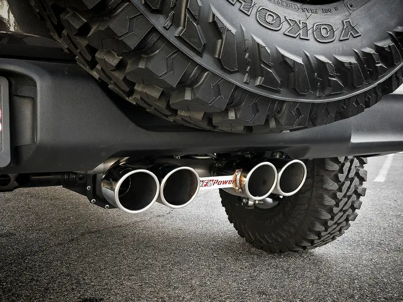 Afe Rebel Series 2.5In 304 Ss Cat-Back Exhaust W/ Polished Tip 18-20 Jeep Wrangler (Jl) 1
