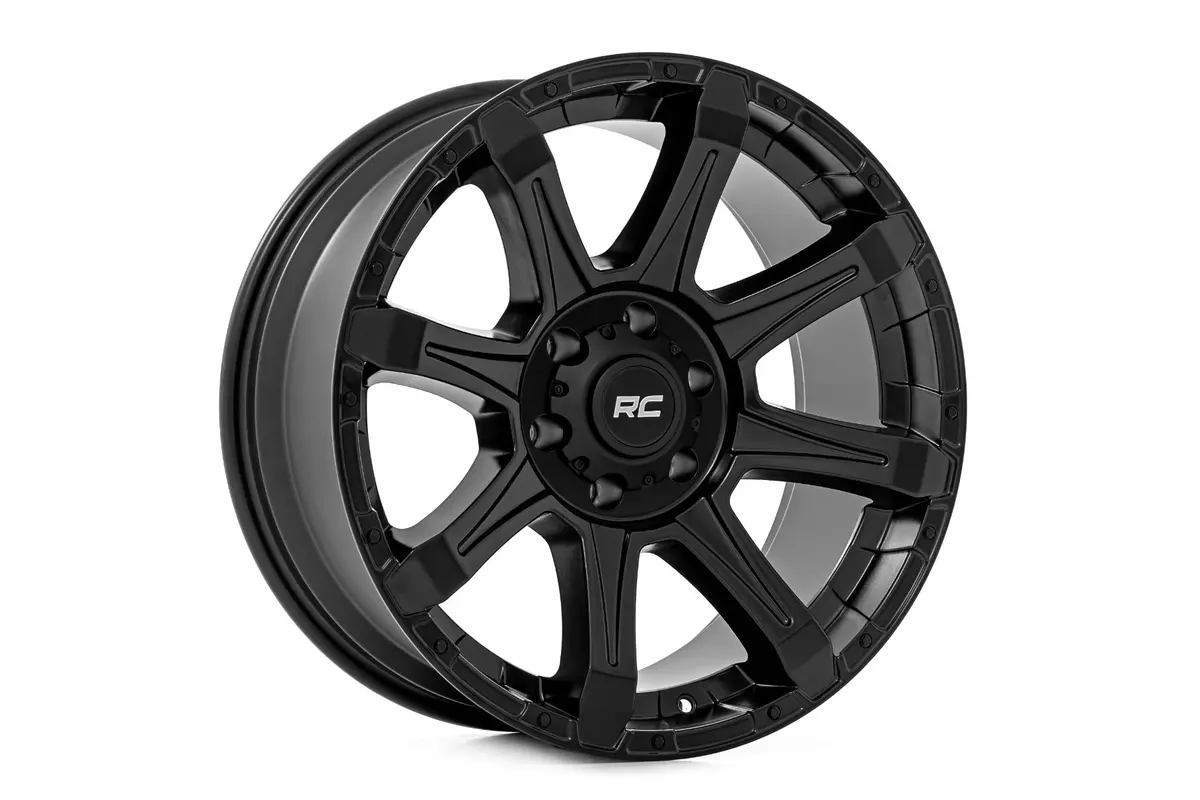 Rough Country 81 Series Wheel - One-Piece - Semi Gloss Black - 20X9 - 5X150 - +18Mm 1
