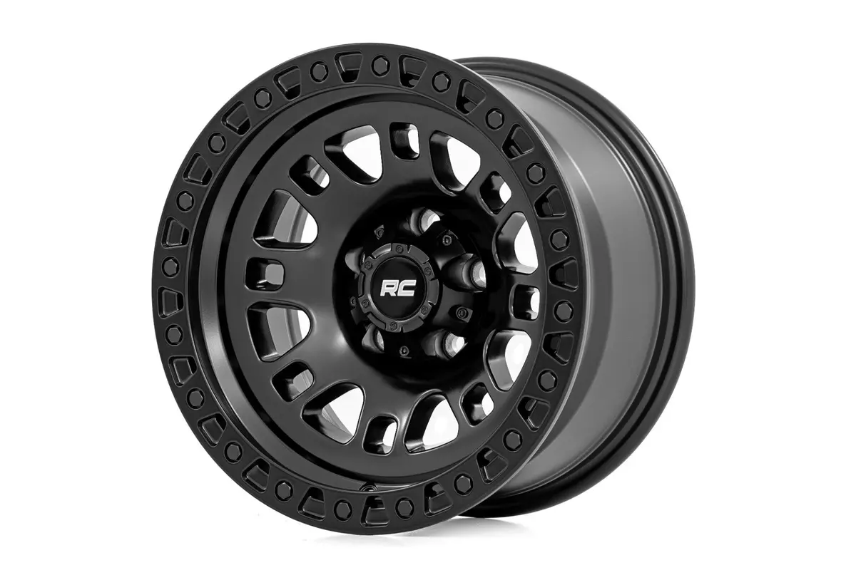 Rough Country 82 Series Wheel - One-Piece - Semi Gloss Black - 17X9 - 5X5.0 - -12Mm 1