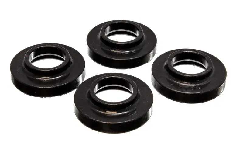 Energy Suspension 97-06 Jeep Wrangler Tj / 84-01 Cherokee Black Front Or Rear Coil Lift Isolator Set 1