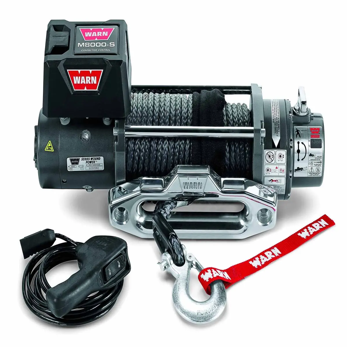 Warn 87800 Warn Winch_M8000_12V_W/Synth. Rope 1