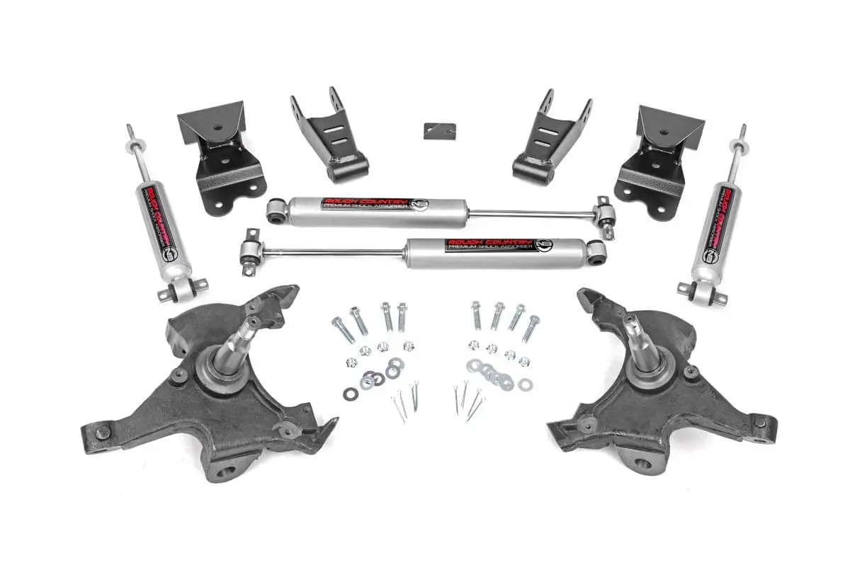 Lowering Kit - 2 Inch Fr - 4 Inch Rr - Chevy C1500/K1500 Truck 2Wd (88-99) 1