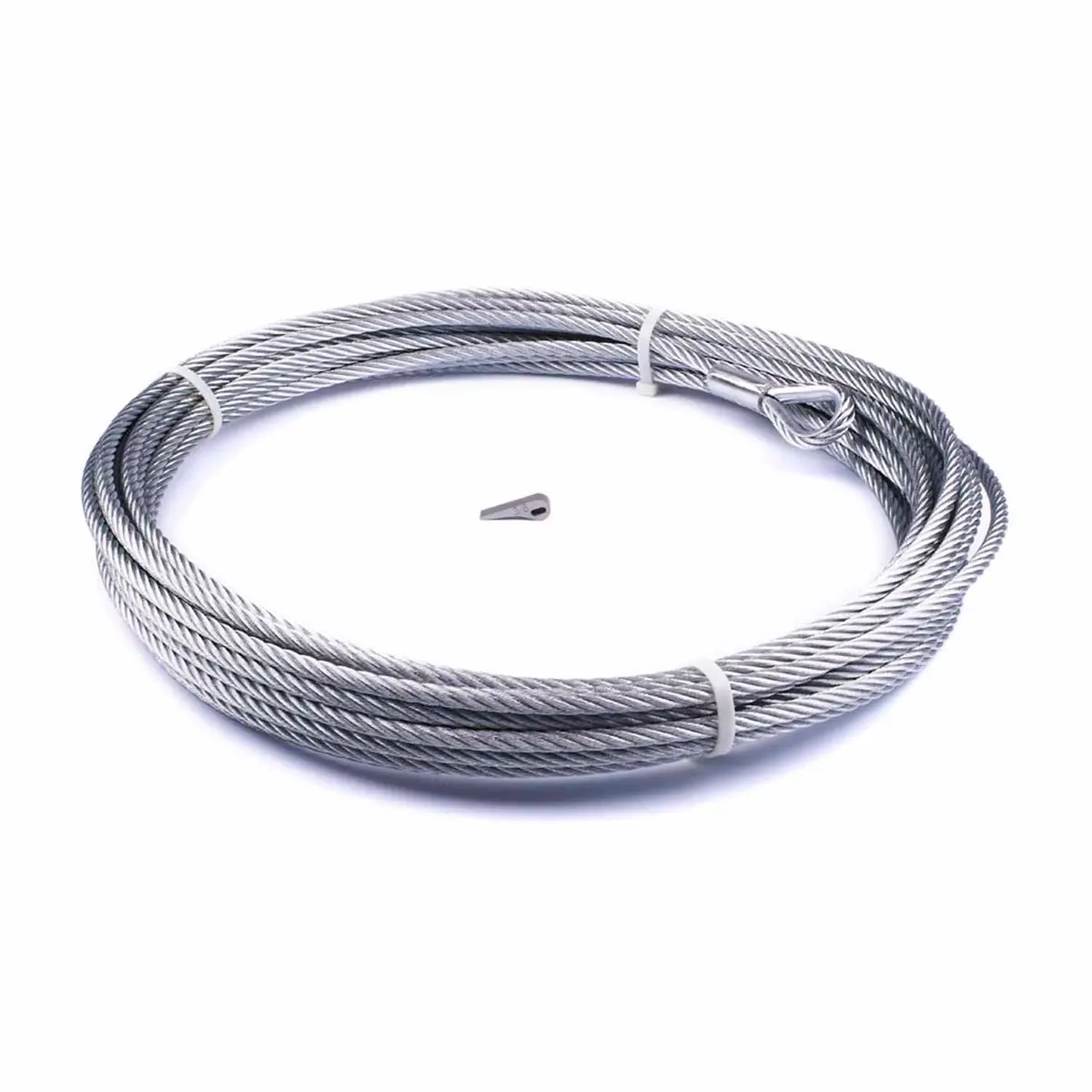 Warn 89213 Wire Rope Assembly 3/8 Inch Diameter X 80 Foot Length 1