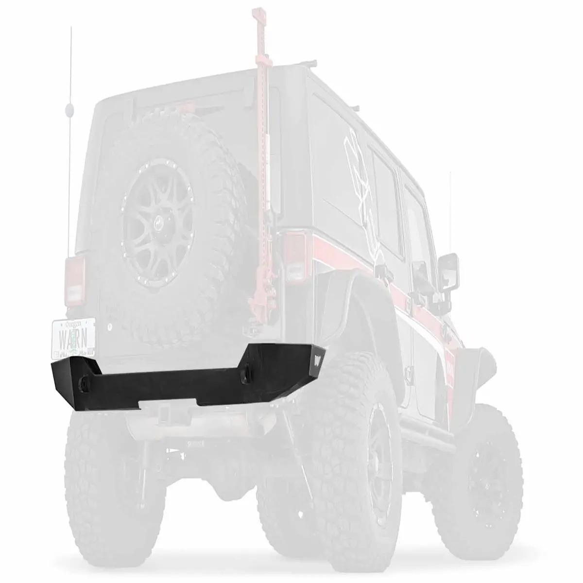 Elite Rear Bumper Jeep Jk For Tire Carrier 1