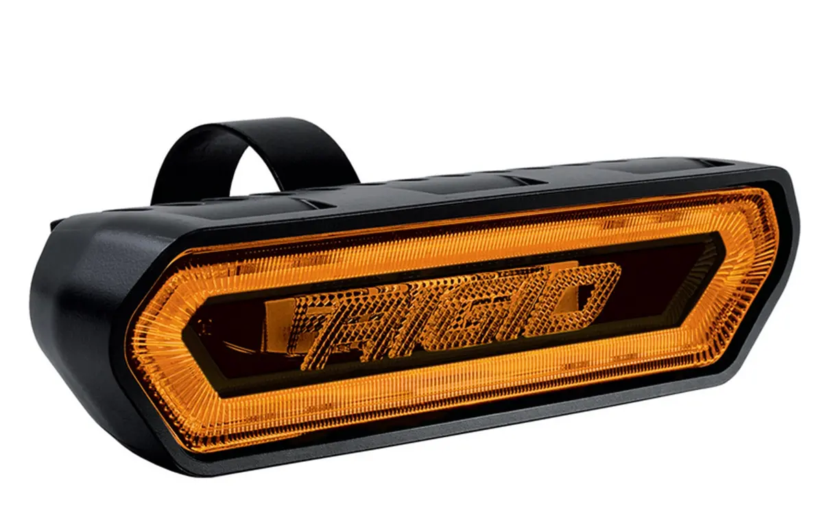 Rigid Chase, Rear Facing 5 Mode Led Light, Amber Halo, Black Housing 1
