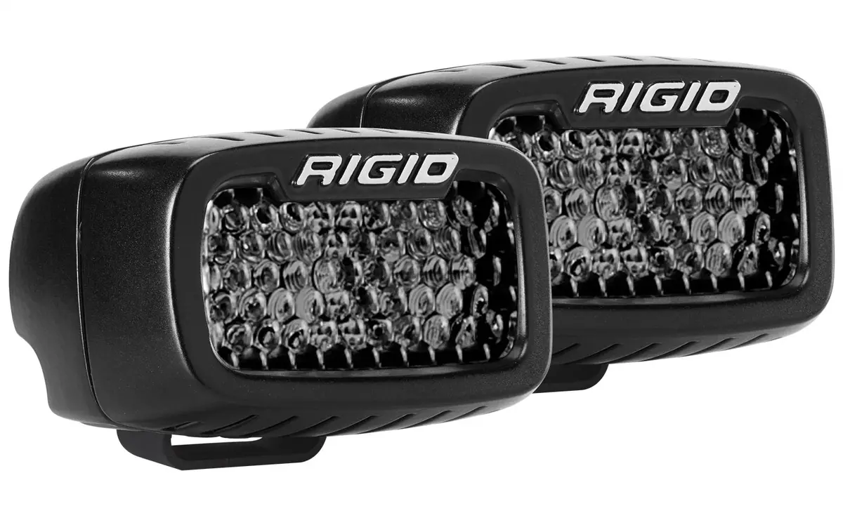 Rigid Industries 902513Blk Sr-M Series Pro Midnight Edition, Spot Diffused, Surface Mount, Pair 1