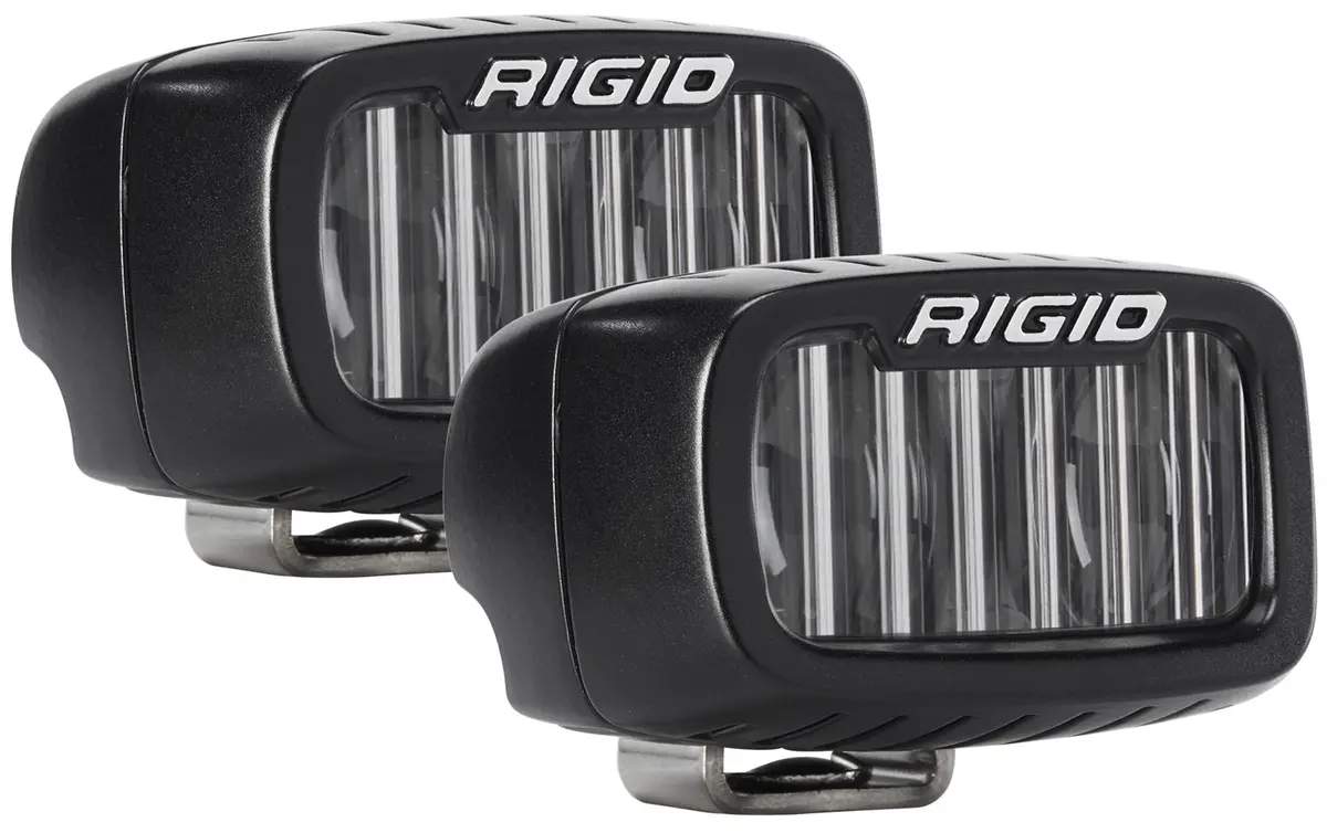 Rigid Industries 902533 Sr-M Series Dot/Sae J583 White Led Fog Light, Pair 1