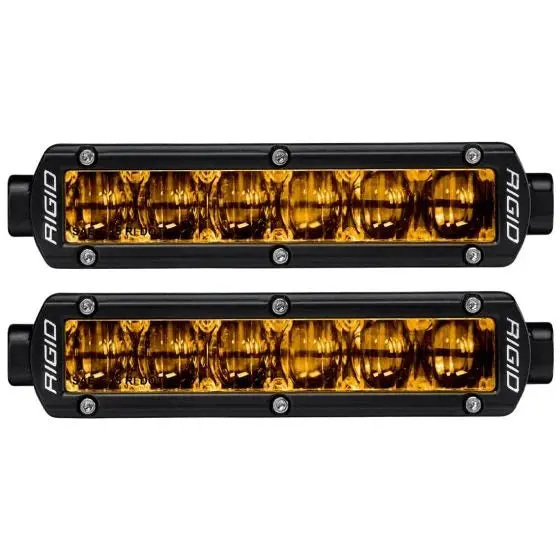 Rigid Industries 906704 Sr-Series Dot/Sae J583 6 Inch Selective Yellow Led Fog Light, Pair 1