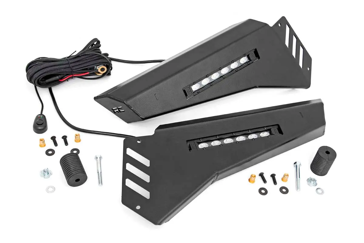 Bumper Wings - No Stinger - 6 Inch Led Combo - Honda Pioneer 1000/Pioneer 1000-5 1