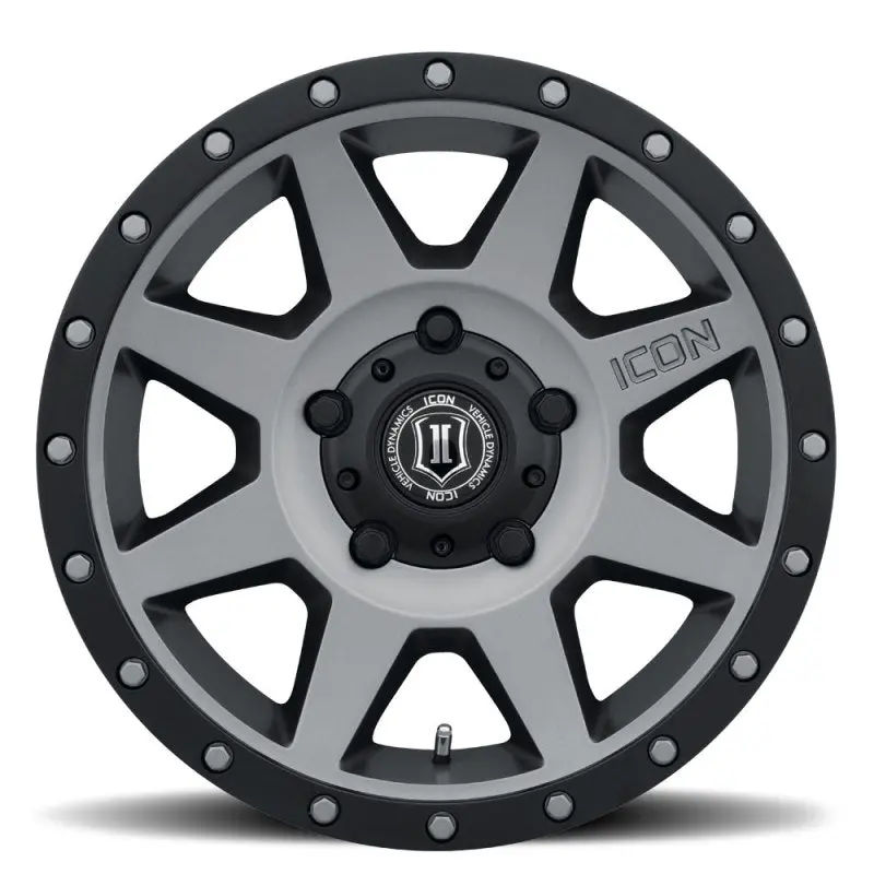 Icon Rebound 18X9 5X150 25Mm Offset 6In Bs 110.1Mm Bore Titanium Wheel 1