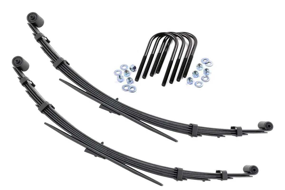 Rear Leaf Springs - 3 Inch Lift - Pair - Jeep Grand Wagoneer/J10 Truck/J20 Truck/Wagoneer 4Wd 1