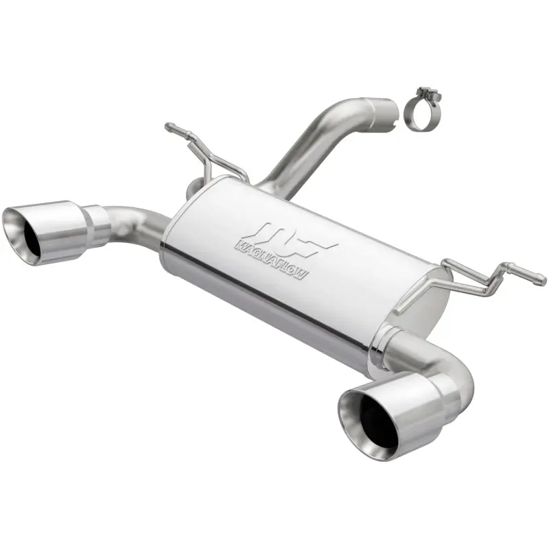 Magnaflow 2018+ Jeep Wrangler 3.6L Dual Polished Tip Axle-Back Exhaust 1