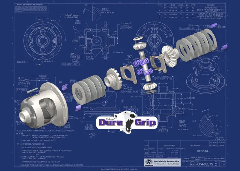 Yukon Gear Duragrip Posi For Dana 35 W/ 27 Spline Axles / 3.54 And Up 1